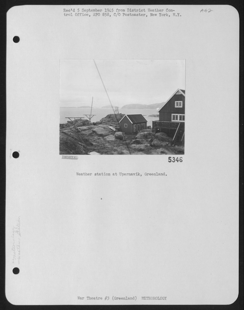 Weather Station At Upernavik Greenland