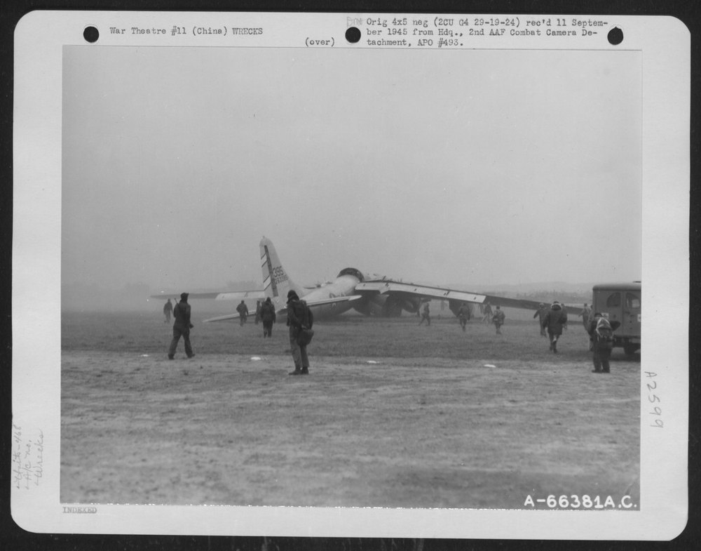 When the Boeing B-29 (A/C/ No. 263395) of the 468th Bomb Group, XX
