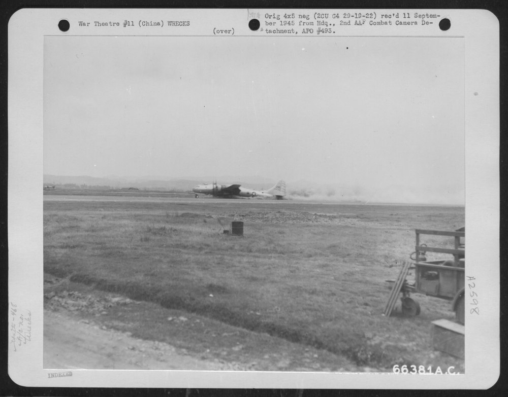 When the Boeing B-29 (A/C/ No. 263395) of the 468th Bomb Group, XX