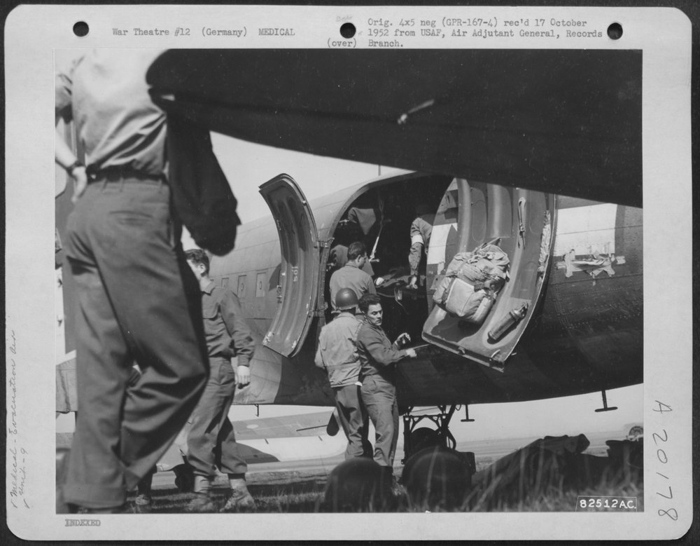 Wounded 9th Troop Carrier Command in Germany