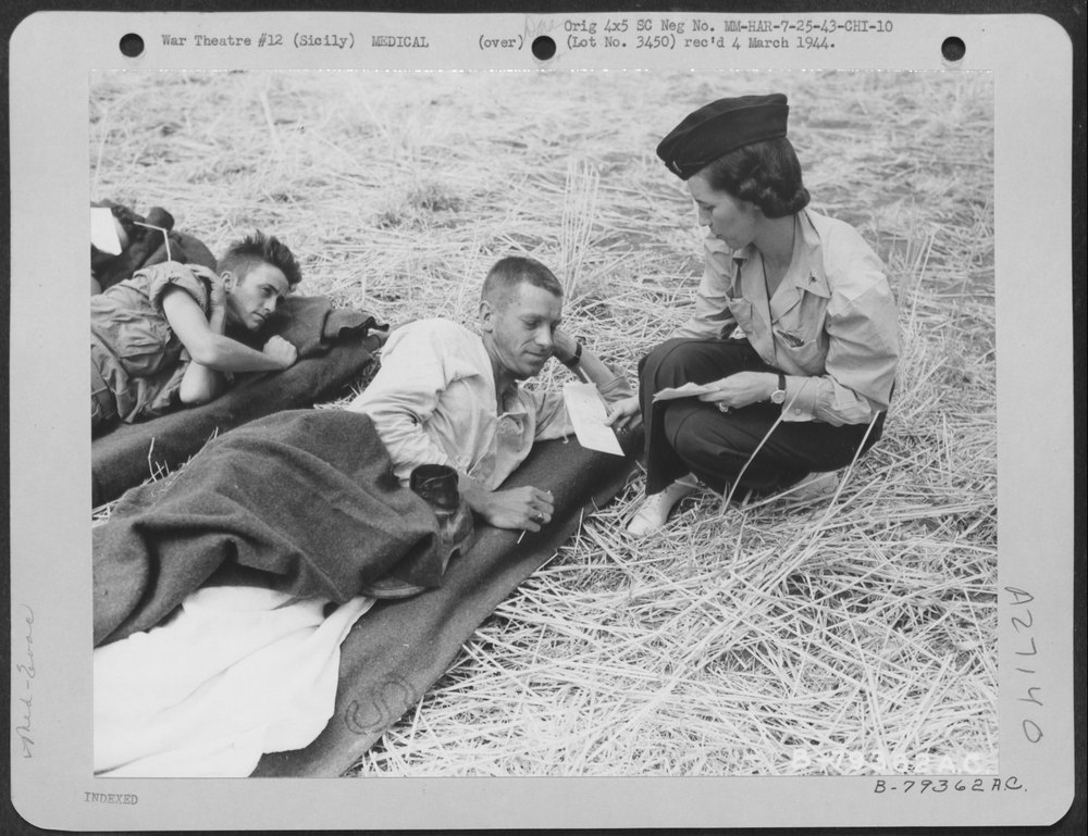Wounded at Agrigento Sicily
