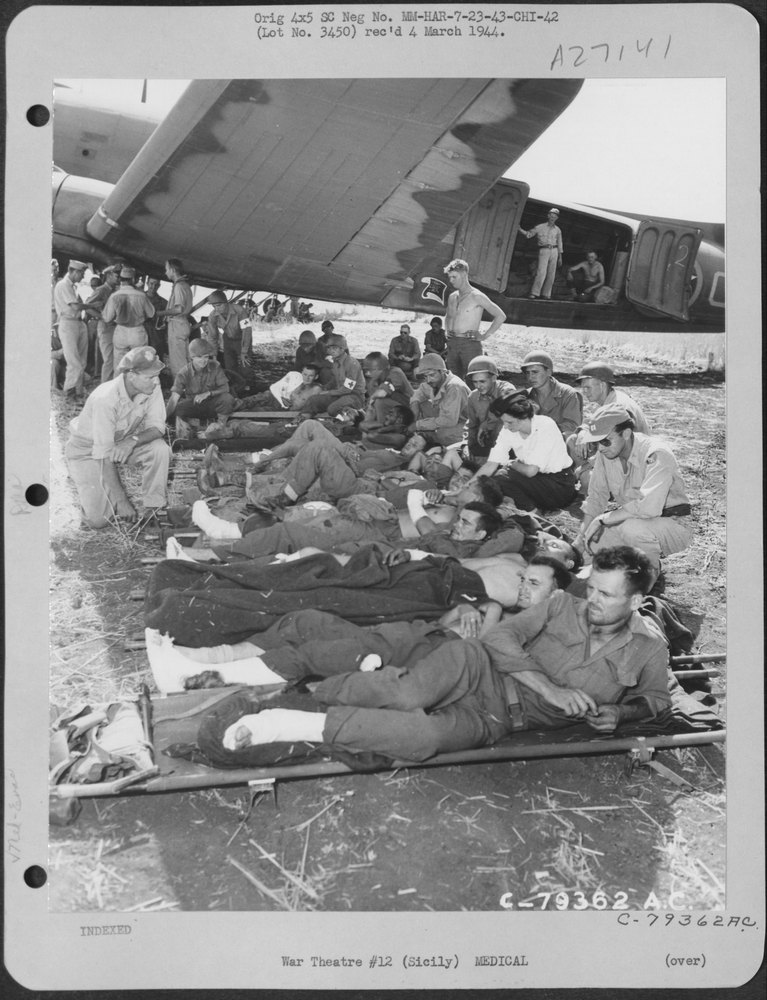 Wounded at Agrigento Sicily