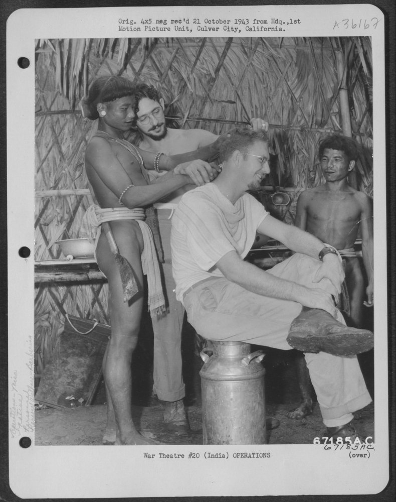 Yank Expedition Barber Teaches Naga