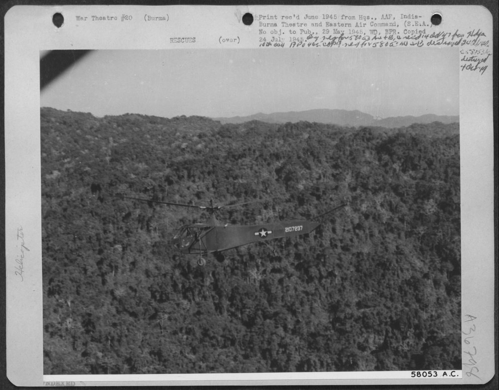 YR-4 Helicopter in Burma-India Theatre